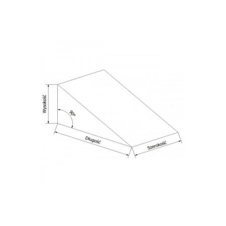 Klin ortopedyczny piankowy – wymiary 38x38x7cm