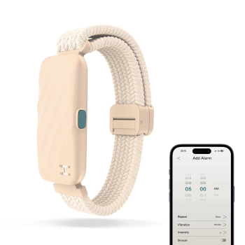 WakeBand ecru - budzik wibracyjny na rękę Bluetooth WakeBand ecru - budzik wibracyjny na rękę Bluetooth