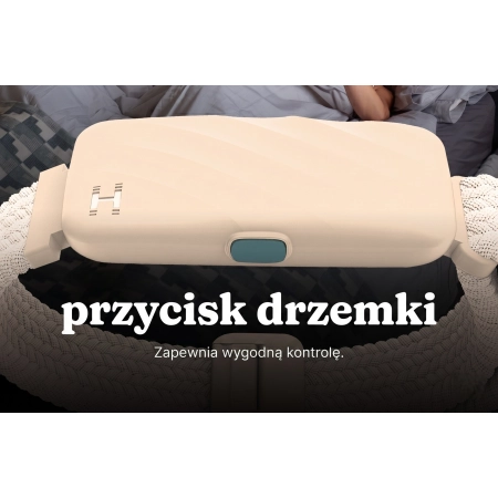 Przycisk drzemki w budziku wibracyjnym WakeBand