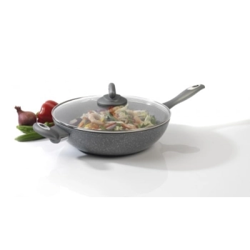 Marmurowy WOK o średnicy 28 cm