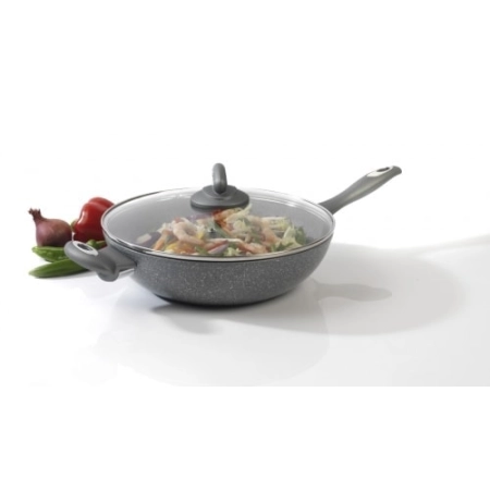 Marmurowy WOK o średnicy 28 cm