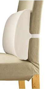 Poduszka ortopedyczna mocowana do oparcia krzesła