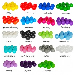 Kolorowe piłeczki - 20 kolorów do wyboru, 6cm, 300szt.