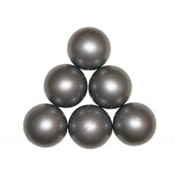Piłeczki metaliczne - biała perła, srebrne 200szt.