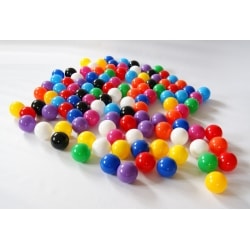 Kulki plastikowe 50szt. 8cm - 10 kolorów SIATKA