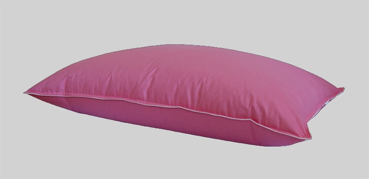 poduszka z półpuchu A 70x80 w kolorze różowym