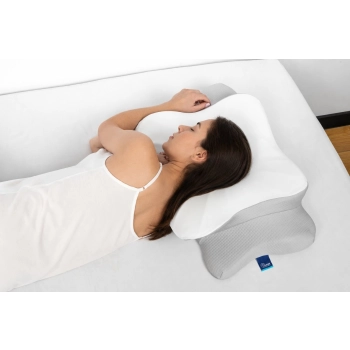 Sleep Buddy poduszka do CPAP z wycięciami na maskę – widok z góry