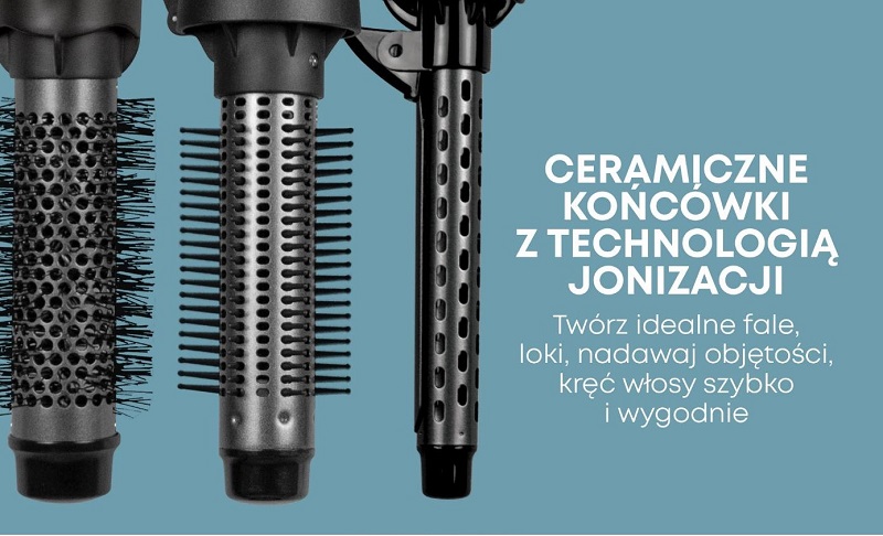 Jonizacja dodatnia i ujemna pozwala uzykać wygładzenie lub objętość.
