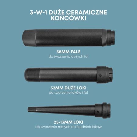 Lokówka reVamp z wymiennymi końcówkami WD-1500