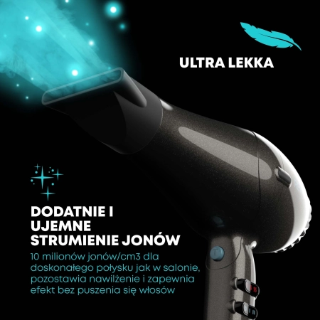 Suszarka jonowa reVamp DR-3950 ultralekka
