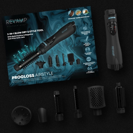 Suszarka jonowa reVamp z wymiennymi końcówkami DR-1250A