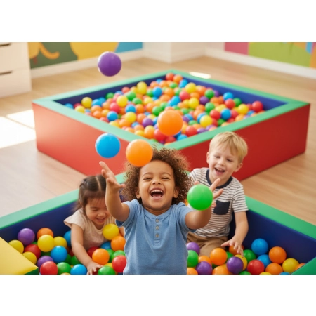 Integracja w przedszkolu porzez wspólną zabawę w basenie PlayForms