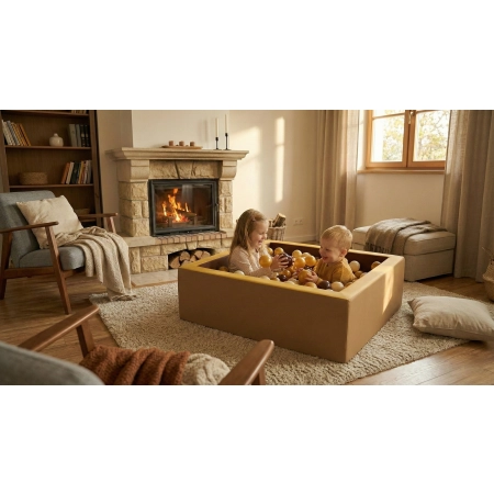 Dzieci bawiące się w suchym basenie PlayForms 150cmx150cm
