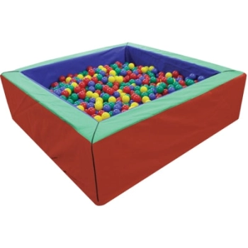 Suchy Basen PlayForms 200x200x60 cm - Bezpieczny Plac Zabaw z Pianki (Bez Piłek)