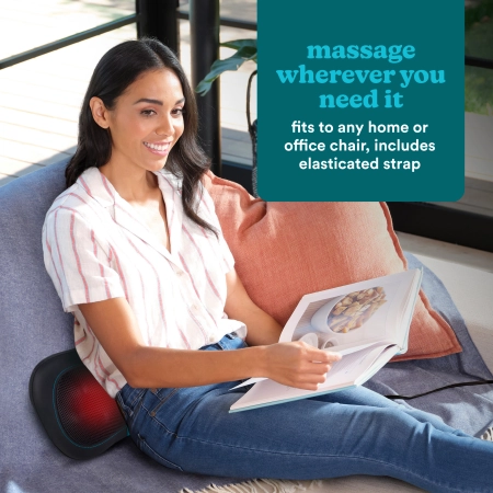 Bezprzewodowa poduszka masująca Shiatsu z podgrzewaniem