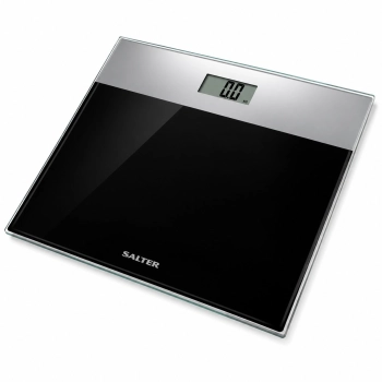 Powystawowa czarna waga łazienkowa Salter 9206 180 kg ze srebrnym panelem