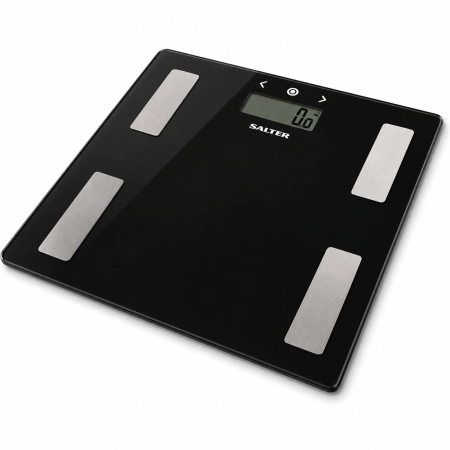 Powystawowa czarna waga łazienkowa Salter 9150 BK3R 180 kg z analizą tłuszczu i wody