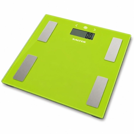 Powystawowa zielona waga łazienkowa Salter 9150 GN3R 180 kg z analizatorem BMI